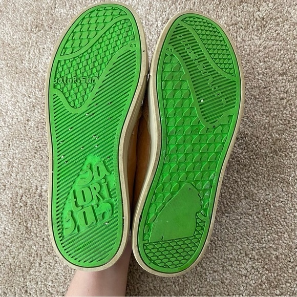 Satorisan | Brown Tan Perforated Leather Slip On Sneakers Size Eu 41 Men's 8 - Picture 8 of 9